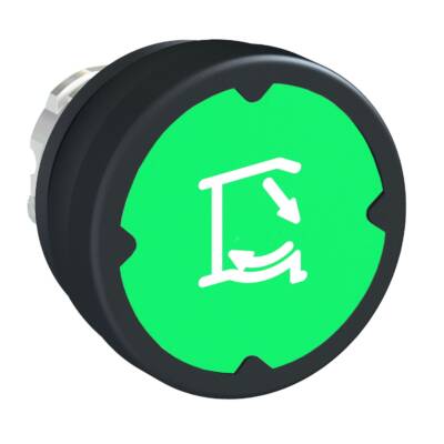 pushbutton head for harsh environment - green - with marking - Schneider Electric - ZB4BC38013