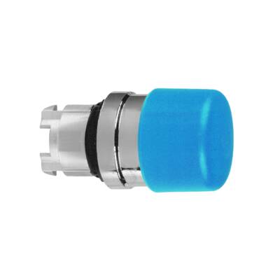 Head for non illuminated push button, Harmony XB4, XB5, blue Ø 30 mushroom pushbutton Ø22 mm spring return - Schneider Electric - ZB4BC64