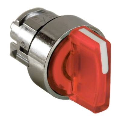 Head for selector switch, Harmony XB4, red Ø22 mm 3 position spring return - Schneider Electric - ZB4BD504