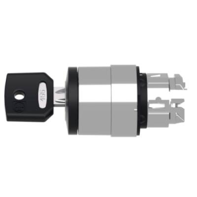 selector switch head Ø22 2-position stay put Ronis 455 - Schneider Electric - ZB4BG02