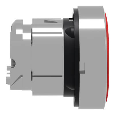 red flush pushbutton head Ø22 push-push unmarked - Schneider Electric - ZB4BH04