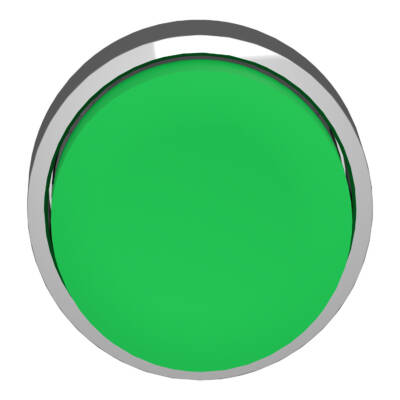 green projecting pushbutton head Ø22 spring return unmarked - Schneider Electric - ZB4BL3