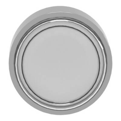 Head for non illuminated push button, Harmony XB4, white flush, 22mm, spring return, clear membrane, unmarked - Schneider Electric - ZB4BP183