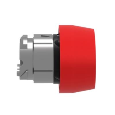 red flush pushbutton head Ø22 spring return unmarked - Schneider Electric - ZB4BP4S