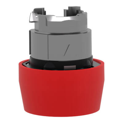 red flush pushbutton head Ø22 spring return unmarked - Schneider Electric - ZB4BP4S