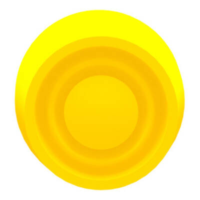 yellow flush pushbutton head Ø22 spring return unmarked - Schneider Electric - ZB4BP5S