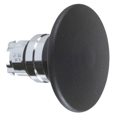 black Ø60 mushroom pushbutton head Ø22 spring return - Schneider Electric - ZB4BR2