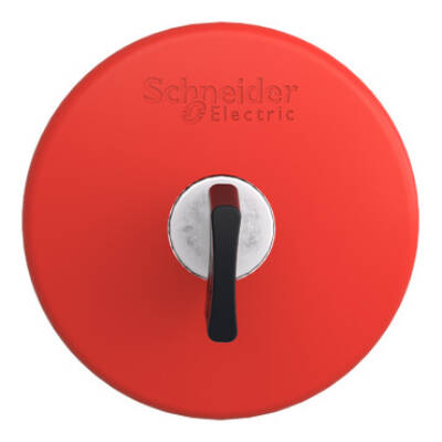 red Ø60 Emergency stop, switching off head Ø22 trigger and latching key release - Schneider Electric - ZB4BS964