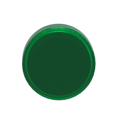 Head for pilot light, Harmony XB4, metal, green, 22mm, universal LED, plain lens - Schneider Electric - ZB4BV033