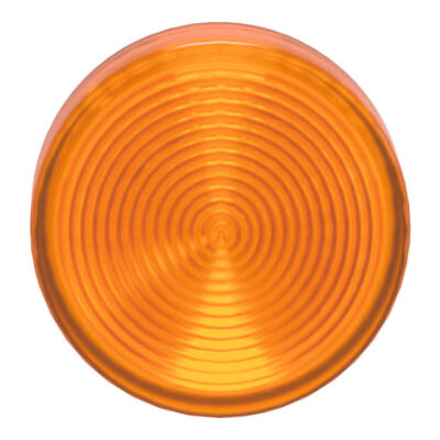 Head for pilot light, Harmony XB4, orange, 22mm, with grooved lens, universal LED - Schneider Electric - ZB4BV053S