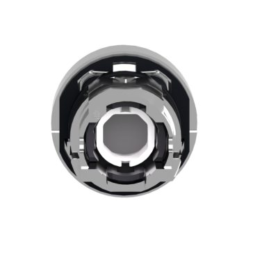 Head for illuminated push button, Harmony XB4, metal, white projecting, 22mm, universal LED, spring return, plain lens - Schneider Electric - ZB4BW113