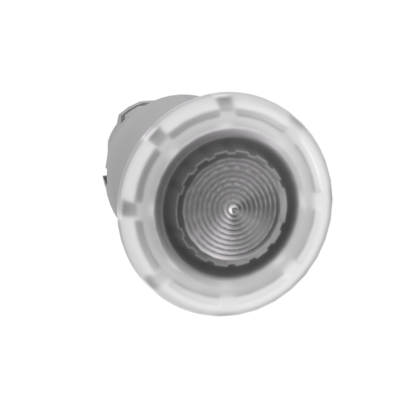 Head for illuminated push button, Harmony XB4, metal, white mushroom 40mm, 22mm, universal LED, spring return - Schneider Electric - ZB4BW413