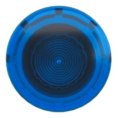 Head for illuminated push button, Harmony XB4, metal, blue mushroom 40mm, 22mm, universal LED, spring return - Schneider Electric - ZB4BW463
