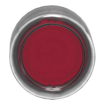 Head for illuminated push button, Harmony XB4, metal, red flush, 22mm, universal LED, spring return, clear boot, unmarked - Schneider Electric - ZB4BW543
