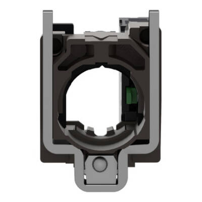 Complete body/contact assembly, Harmony XB4, single contact block with body/fixing collar 1 NO spring clamp terminal - Schneider Electric - ZB4BZ1016P