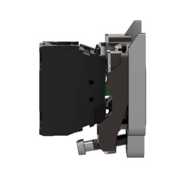 Complete body/contact assembly, Harmony XB4, single contact block with body/fixing collar 1 NO spring clamp terminal - Schneider Electric - ZB4BZ1016P