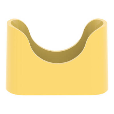 Harmony XB4, Narrow flange guard for Ø 40 Emergency stop, plastic, yellow - Schneider Electric - ZB4BZ2005