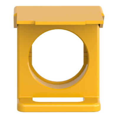 yellow padlockable flap for Ø22 flush pushbutton - Schneider Electric - ZB4BZ65