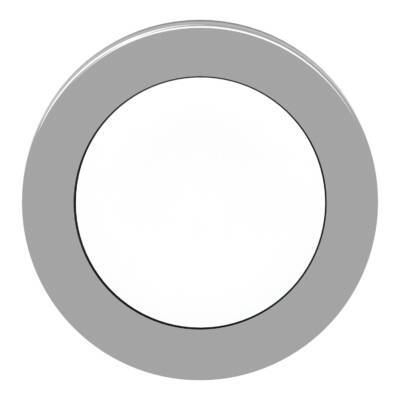 Harmony XB4, Flush mounted push button head, metal, white, Ø30, spring return, unmarked - Schneider Electric - ZB4FA1