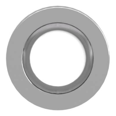Head for illuminated push button, Harmony XB4, metal, white flush mounted, 30mm, universal LED, for legend of insertion - Schneider Electric - ZB4FA18