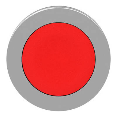 Harmony XB4, Flush mounted push button head, metal, red, Ø30, spring return, unmarked - Schneider Electric - ZB4FA4
