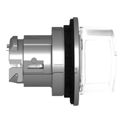 Head for illuminated selector switch, Harmony XB4, metal, white handle, 30mm, universal LED, 3 positions, to center - Schneider Electric - ZB4FK1513