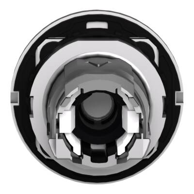 Head for illuminated selector switch, Harmony XB4, metal, red handle, 30mm, universal LED, 3 positions, to center - Schneider Electric - ZB4FK1543
