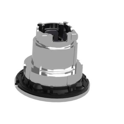 Head for illuminated push button, Harmony XB4, metal, orange flush, 30mm, spring return, universal LED, unmarked - Schneider Electric - ZB4FW353