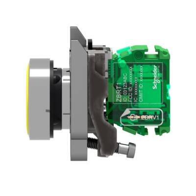 ZB4R transmitter complete, yellow cap - Schneider Electric - ZB4RTA5