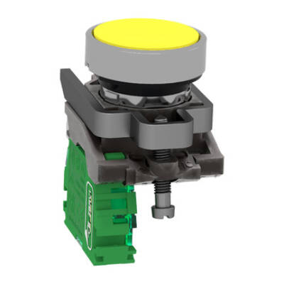 ZB4R transmitter complete, yellow cap - Schneider Electric - ZB4RTA5