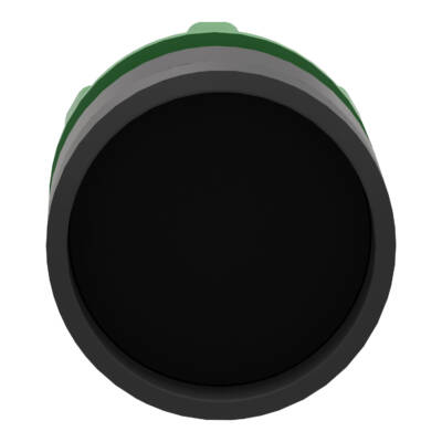 black recessed pushbutton head Ø22 spring return unmarked - Schneider Electric - ZB5AA26