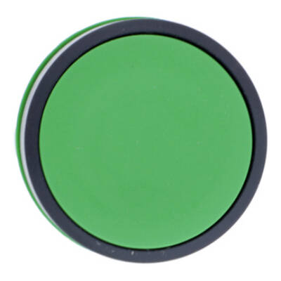 Push button head, plastic, flush, green, Ø22, spring return, unmarked - Schneider Electric - ZB5AA3