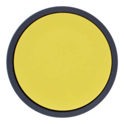 Push button head, plastic, flush, yellow, Ø22, spring return, unmarked - Schneider Electric - ZB5AA5