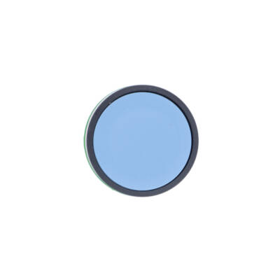 Push button head, plastic, flush, blue, Ø22, spring return, unmarked - Schneider Electric - ZB5AA6