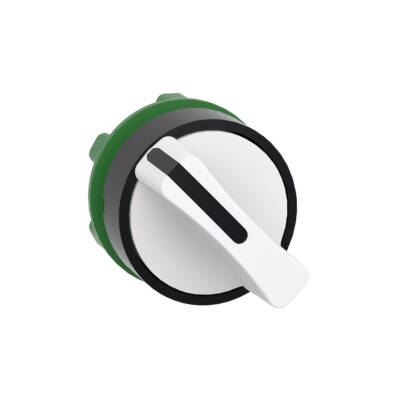 white selector switch head Ø22 3-position stay put - Schneider Electric - ZB5AD301