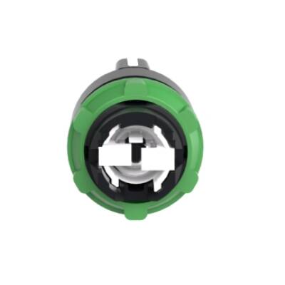 black selector switch head Ø22 3-position spring return - Schneider Electric - ZB5AD5