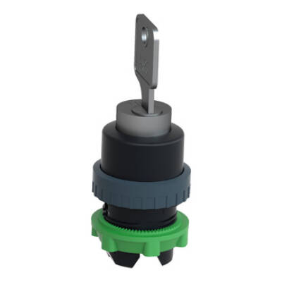 key-operated pushbutton head Ø22 push-turn release Dom 4A185 - Schneider Electric - ZB5AFDC