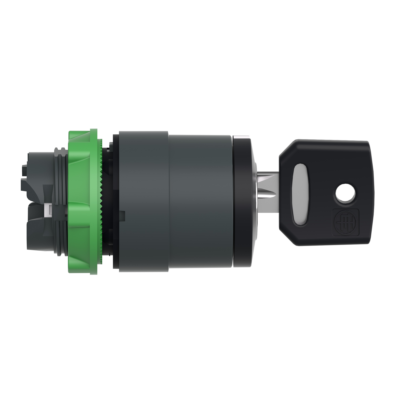 selector switch head Ø22 3-position stay put Ronis 455 - Schneider Electric - ZB5AG0