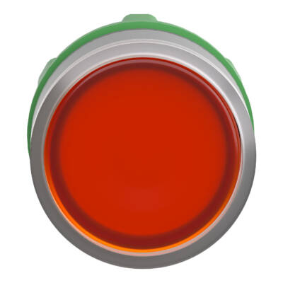 Head for illuminated push button, Harmony XB5, grey bezel, yellow flush, 22mm, universal LED, push-push - Schneider Electric - ZB5AH083C0