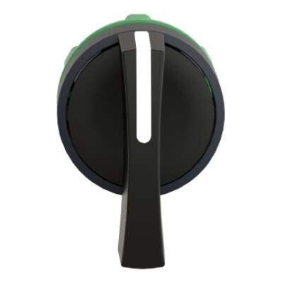 black selector switch head Ø22 2-position stay put - Schneider Electric - ZB5AJ2