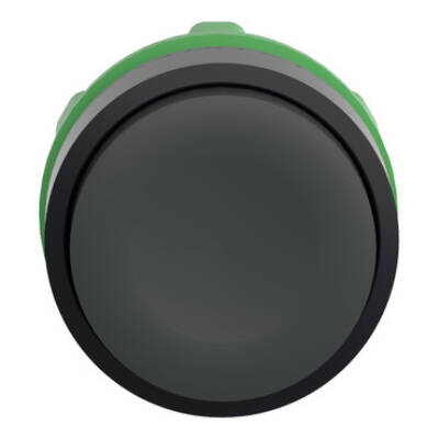 black projecting pushbutton head Ø22 spring return unmarked - Schneider Electric - ZB5AL2