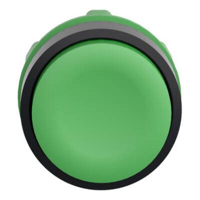 green projecting pushbutton head Ø22 spring return unmarked - Schneider Electric - ZB5AL3