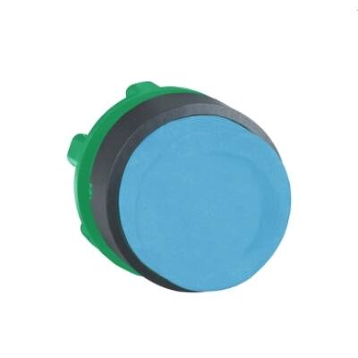 blue projecting pushbutton head Ø22 spring return unmarked - Schneider Electric - ZB5AL6