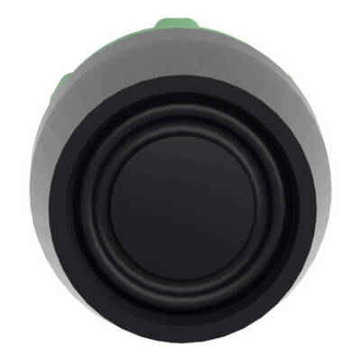black flush pushbutton head Ø22 spring return unmarked - Schneider Electric - ZB5AP2S