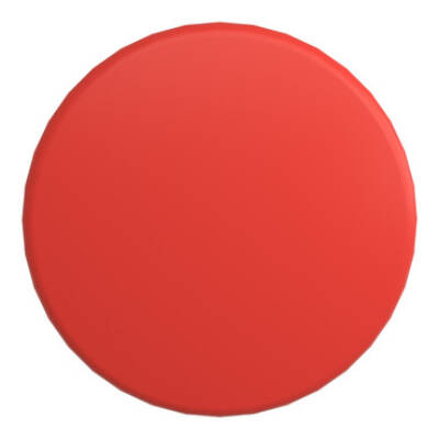 Harmony XB5, Mushroom push button head Ø60, plastic, red, Ø22, spring return - Schneider Electric - ZB5AR4