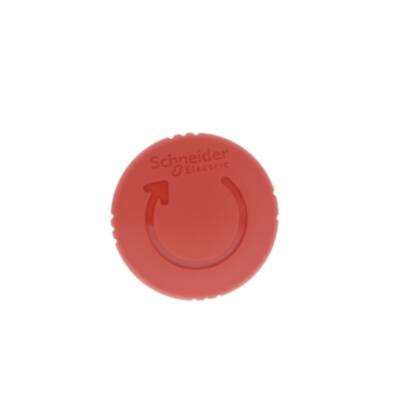 Emergency stop head, switching off, plastic, red mushroom Ø40, Ø22, trigger and latching turn to release - Schneider Electric - ZB5AS844