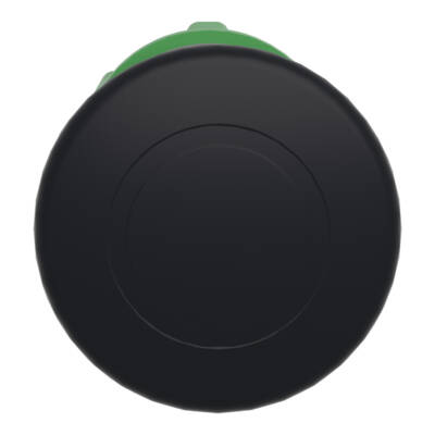 black Ø40 mushroom pushbutton head Ø22 latching push-pull - Schneider Electric - ZB5AT2