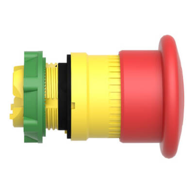 Emergency stop head, switching off, plastic, red mushroomØ40, Ø22, trigger latching push-pull - Schneider Electric - ZB5AT84