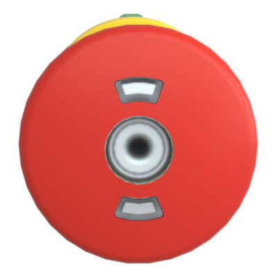 red Ø40 illum Emergency stop pushbutton head Ø22 trigger and latching - Schneider Electric - ZB5AT8643M