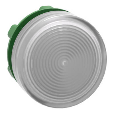 Head for pilot head, Harmony XB5, plastic, white, 22mm, plain lens, BA9s base fitting - Schneider Electric - ZB5AV013S